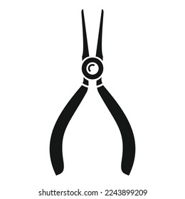 Bike repair pliers icon simple vector. Fix mechanic. Service cycle