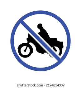 Bike Restriction Vector Icon Illustration