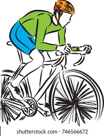 bike rider vector illustration