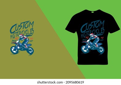 BIKE AND BIKE RIDER'S T-SHIRT DESIGN HIGH QUALITY VECTORS FOR YOUR NEXT T-SHIRT PRINT