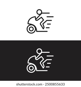 Bike Riding Icon Vector illustration 