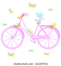 Bike Romantic Illustration