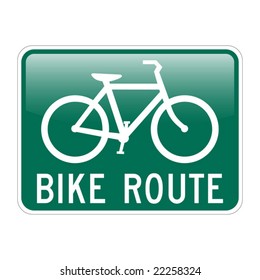 Ruta ciclista con efecto brillante