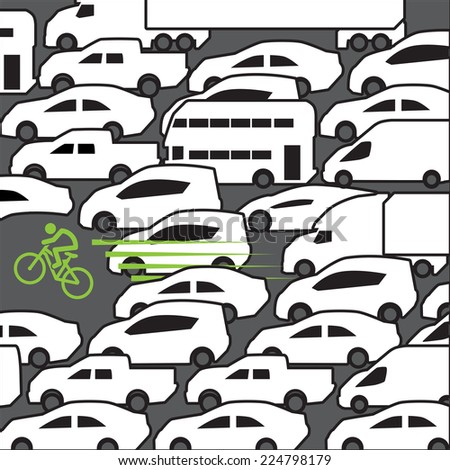Bike at rush hour