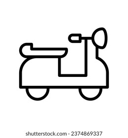 Bike scooty icon, Vector Graphics