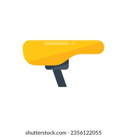 Bike seat icon flat vector. Fix repair. Service shop isolated