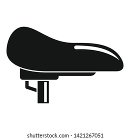 Bike seat icon. Simple illustration of bike seat vector icon for web design isolated on white background