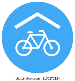 Bike Shelter icon. Clipart image isolated on white background