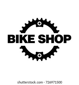 Bike Shop Logo Design.Chain Ring. 