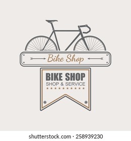 Bike Shop Logo Template,vector 