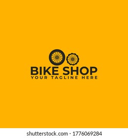 Bike Shop Vector Logo Design Template.