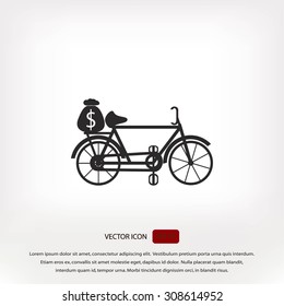 Bike and social media icons