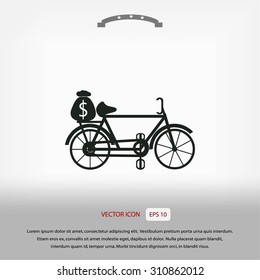 Bike and social media icons