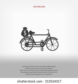 Bike and social media icons