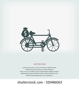 Bike and social media icons