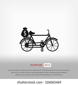 Bike and social media icons