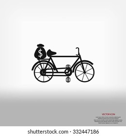 Bike and social media icons