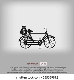Bike and social media icons