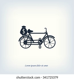 Bike and social media icons