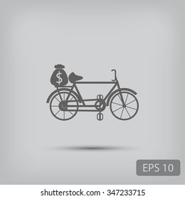 Bike and social media icons