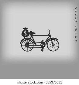 Bike and social media icons