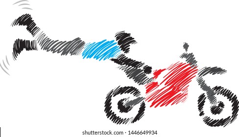 bike sport extreme vector illustration