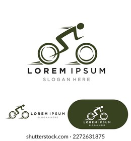 Bike sport logo and symbol vector 