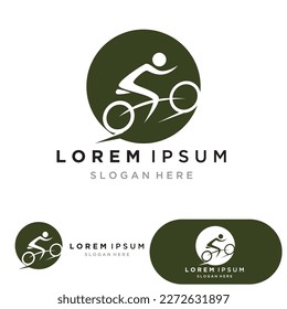 Bike sport logo and symbol vector 