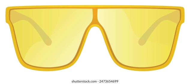 Bike sunglasses isolated. vector illustration