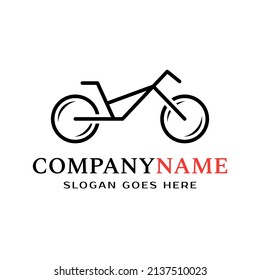 Bike symbol logo design, stylish event season racer. Cyclist, vector. Logo