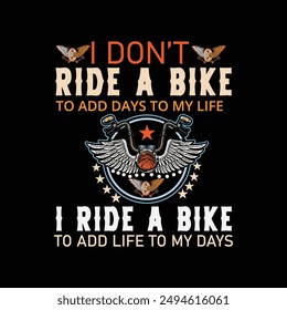 bike  t- shirt  design  ,background , biker .lifestyle