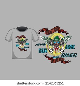 Bike t shirt design template