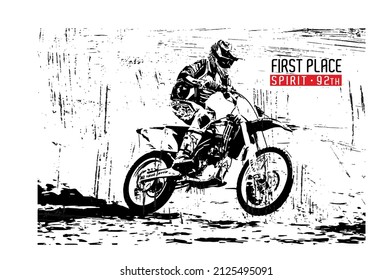 Bike t shirt design, vector illustration artistic element retro art, to be great,urban, extreme sport division, freedom.