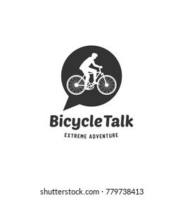 Bike Talk Icon Logo Design Element