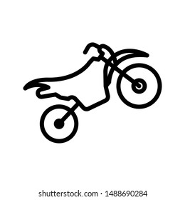 bike thin line vector icon