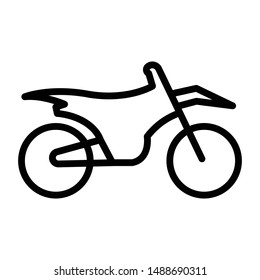 bike thin line vector icon
