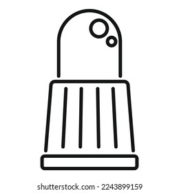 Bike tire cap icon outline vector. Bicycle fix. Cycle shop