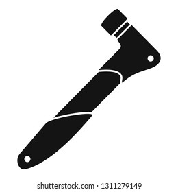 Bike tire pressure tool icon. Simple illustration of bike tire pressure tool vector icon for web design isolated on white background