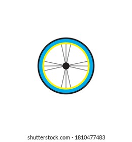 Bike tire vector design ilustration icon templat
