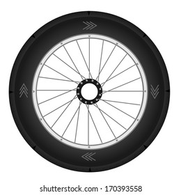 the bike tire vector illustration