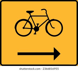 Bike track, Signs giving information, Special regulation, Road signs in Sweden