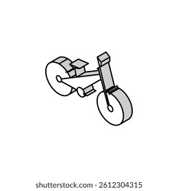 bike transport isometric icon vector. bike transport sign. isolated symbol illustration