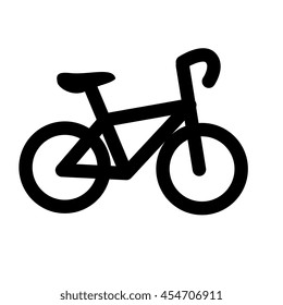 Bike transport vehicle, isolated flat icon design.