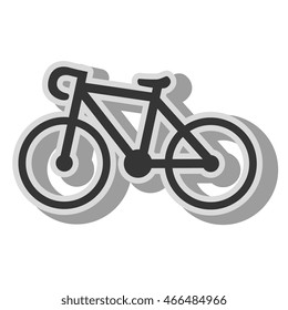Bike transport vehicle, isolated flat icon design.