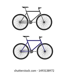 Bike. Transport vehicle. Vector illustration