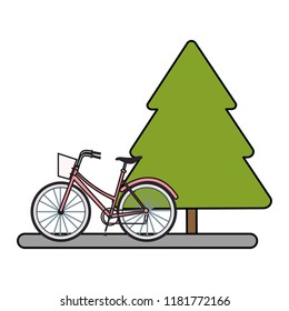 Bike and tree