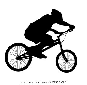 Bike Trick Detailed Vector Silhouettes Sports Stock Vector (Royalty ...