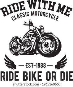 Bike T-Shirt Vector Graphic Element