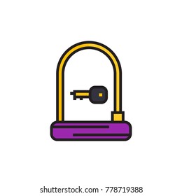 Bike U-Lock icon