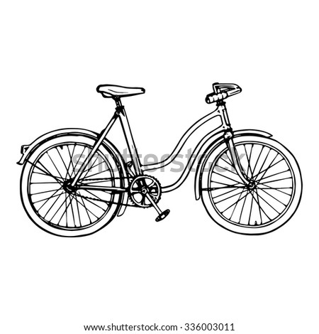 bike vector black white